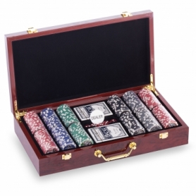 Распродажа! Набор для игры в покер в MDF чемодане Las Vegas W300N на 300 фишек с номиналом