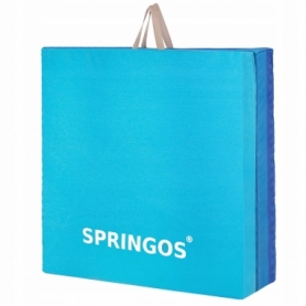 Мат гімнастичний розкладний Springos Blue (FA0063), 180x60x5.5 cм - Фото №8