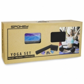 Набір для йоги та фітнесу Spokey Mantra (килимок для йоги, блок для йоги, еспандери) (SL928924) - Фото №2