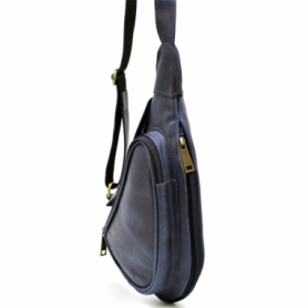 Мини-рюкзак кожаный Tarwa (TK-3026-3md), синий - Фото №3