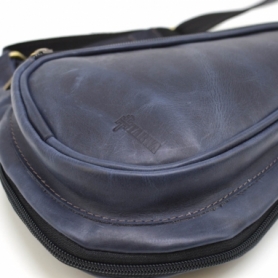Мини-рюкзак кожаный Tarwa (TK-3026-3md), синий - Фото №6