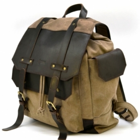 Рюкзак городской кожаный Урбан Tarwa (RSc-6680-4lx), коричневый