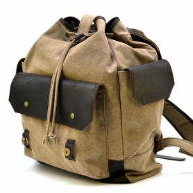Рюкзак городской кожаный Урбан Tarwa (RSc-6680-4lx), коричневый - Фото №6