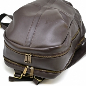 Рюкзак городской кожаный Tarwa (GC-7340-3md), коричневый - Фото №7