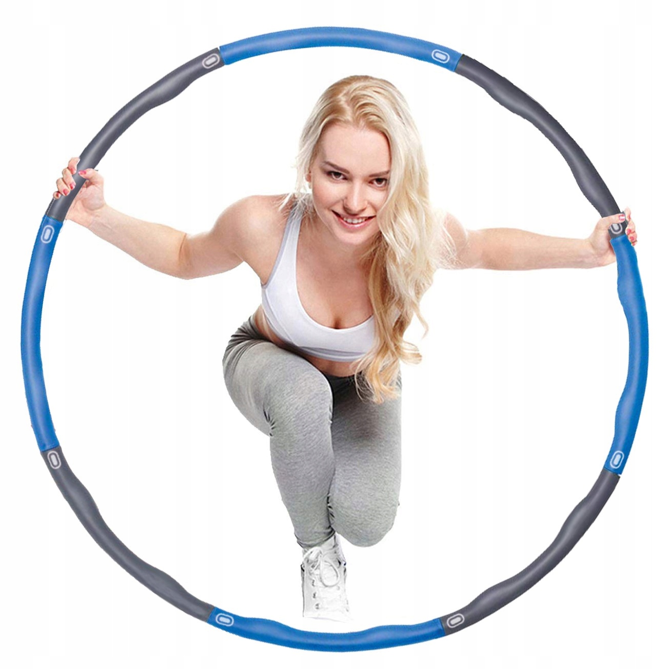 

Обруч массажный Springos Hula Hoop 100 см FA0068, Синий