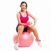 Мяч для фитнеса (фитбол) Springos 75 см Anti-Burst FB0012 Pink - Фото №4