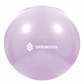 М'яч для фітнесу (фітбол) Springos 65 см Anti-Burst FB0011 Violet - Фото №6