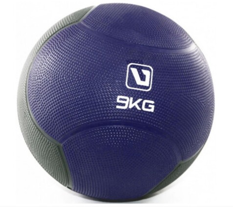 М'яч медичний (медбол) LiveUp Medicine Ball LS3006F-9 синій, 9 кг
