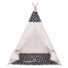Дитяча палатка (вігвам) Springos Tipi XXL TIP01 White / Black - Фото №9