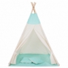 Детская палатка (вигвам) Springos Tipi XXL TIP04 White/Mint - Фото №6