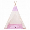 Детская палатка (вигвам) Springos Tipi XXL TIP09 White/Pink - Фото №4