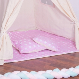 Детская палатка (вигвам) Springos Tipi XXL TIP09 White/Pink - Фото №6