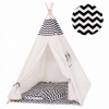Детская палатка (вигвам) Springos Tipi XXL TIP02 White/Black - Фото №3