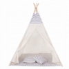 Дитяча палатка (вігвам) Springos Tipi XXL TIP03 White / Grey - Фото №3