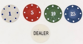 Набор для игры в покер в металлической коробке на 100 фишек с номиналом (538-053) - Фото №6