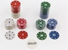 Набор для игры в покер в металлической коробке на 100 фишек с номиналом (538-053) - Фото №6