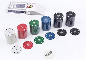 Набор для игры в покер в металлической коробке на 120 фишек с номиналом IG-6893 - Фото №3