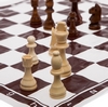 Шахові фігури дерев'яні з полотном для ігор 305P, 9,5 см - Фото №2