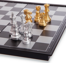 Шахматы дорожные пластиковые на магнитах 3810-A, 24,5x12,5х3,5 см - Фото №2