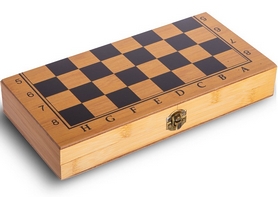 Набір настільних ігор 3 в 1 (шахи, шашки, нарди бамбукові) B-3116, 29х29 см - Фото №5