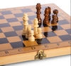Набор настольных игр 3 в 1 (шахматы, шашки, нарды бамбуковые) B-3135, 34х34 см - Фото №4