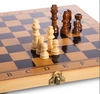 Набор настольных игр 3 в 1 (шахматы, шашки, нарды бамбуковые) B-3140, 39х39 см - Фото №4