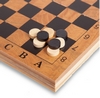 Набор настольных игр 3 в 1 (шахматы, шашки, нарды деревянные) S4034, 39х39 см - Фото №4