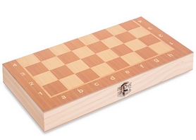 Набор настольных игр 3 в 1 (шахматы, шашки, нарды деревянные) W7722, 29х29 см - Фото №8