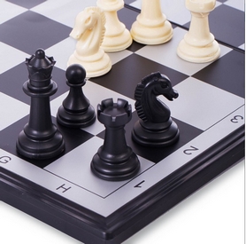 Набор настольных игр 3 в 1 (шахматы, шашки, нарды дорожные пластиковые магнитные) 9918, 36х36 см - Фото №2
