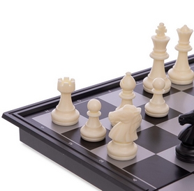 Набор настольных игр 3 в 1 (шахматы, шашки, нарды дорожные пластиковые магнитные) IG-38810, 25 x 25 см - Фото №2