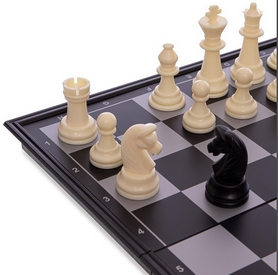 Набор настольных игр 3 в 1 (шахматы, шашки, нарды дорожные пластиковые магнитные) SC58810, 32х32 см - Фото №2