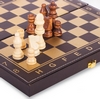 Набір настільних ігор 3 в 1 (шахи, шашки, нарди кожзам) L3008, 30х30 см - Фото №2