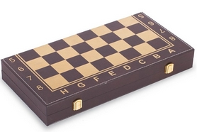 Набір настільних ігор 3 в 1 (шахи, шашки, нарди кожзам) L4008, 40х40 см - Фото №8