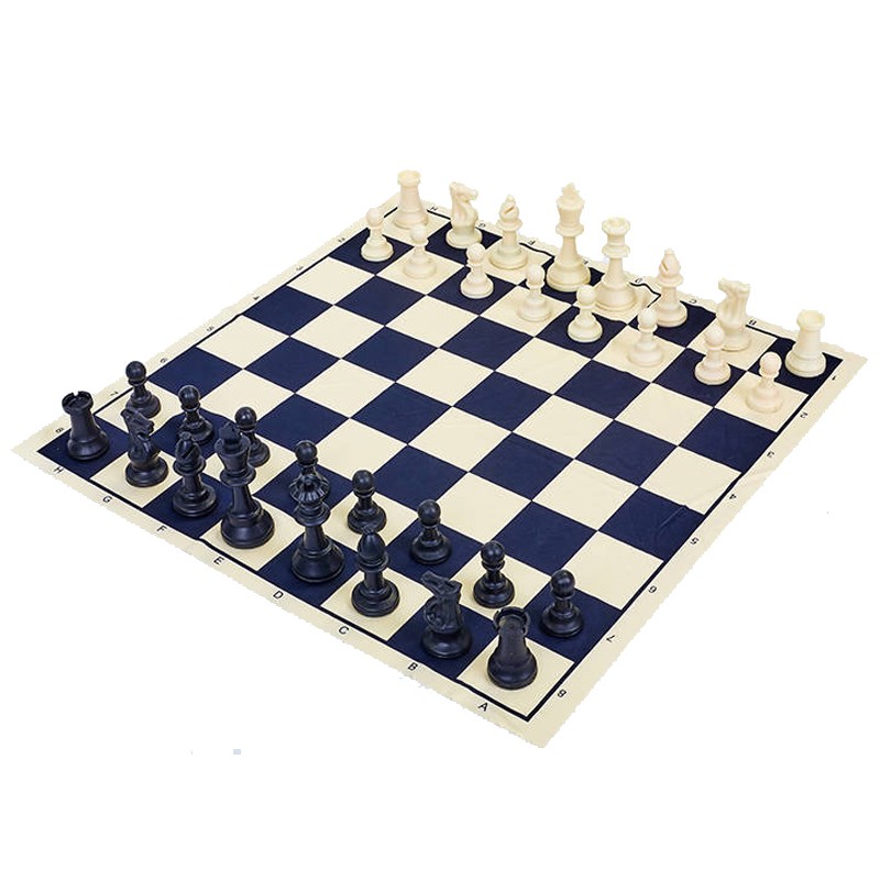 Шахові фігури пластикові з полотном для ігор P401, 5 см