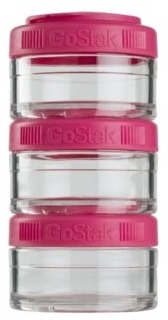 

Контейнер спортивный BlenderBottle GoStak (GS_3*60_Pink, Розовый