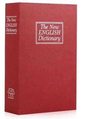 Книга сейф CDRep Англійська словник (FO-124114) - бордова, 18 см