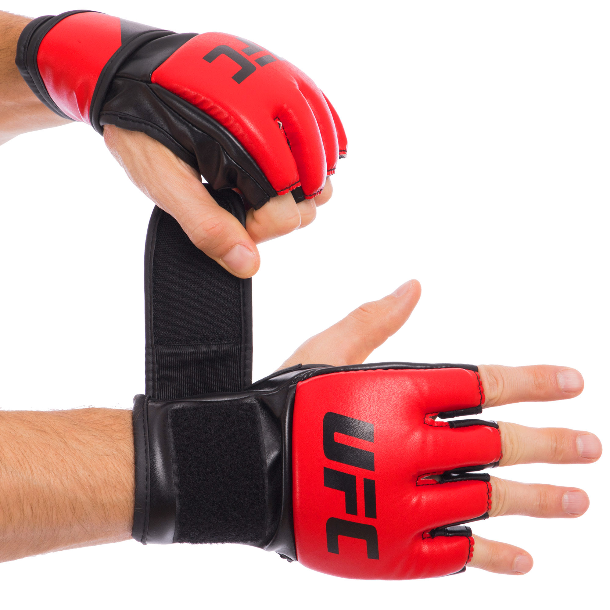 

Перчатки для смешанных единоборств MMA PU UFC Contender UHK-69140 красные, 5 oz (L/XL), Красный