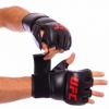Перчатки для смешанных единоборств MMA PU UFC Contender UHK-69153 черные, 7 oz