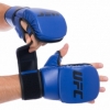Перчатки гибридные для единоборств ММА PU UFC Contender UHK-69147 синие, 8 oz