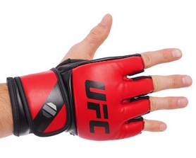 Перчатки для смешанных единоборств MMA PU UFC Contender UHK-69108 красные, 5 oz - Фото №2