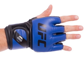 Перчатки для смешанных единоборств MMA PU UFC Contender UHK-69141 синие, 5 oz - Фото №2