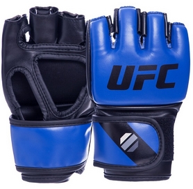 Перчатки для смешанных единоборств MMA PU UFC Contender UHK-69141 синие, 5 oz - Фото №6