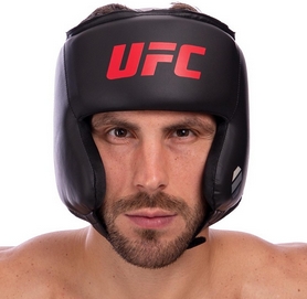 Шлем боксерский в мексиканском стиле PU UFC UHK-69759, черный (M) - Фото №6