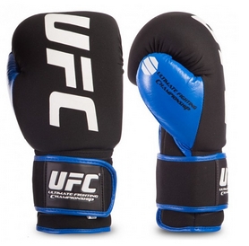 Перчатки боксерские PU на липучке UFC Ultimate Kombat синие - Фото №2