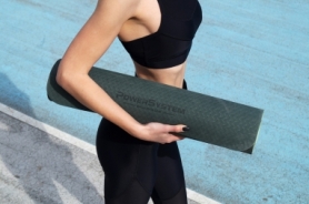 Килимок для йоги та фітнесу Power System Yoga Mat Premium (PS-4060) - зелений, 183х61х0,6 - Фото №4
