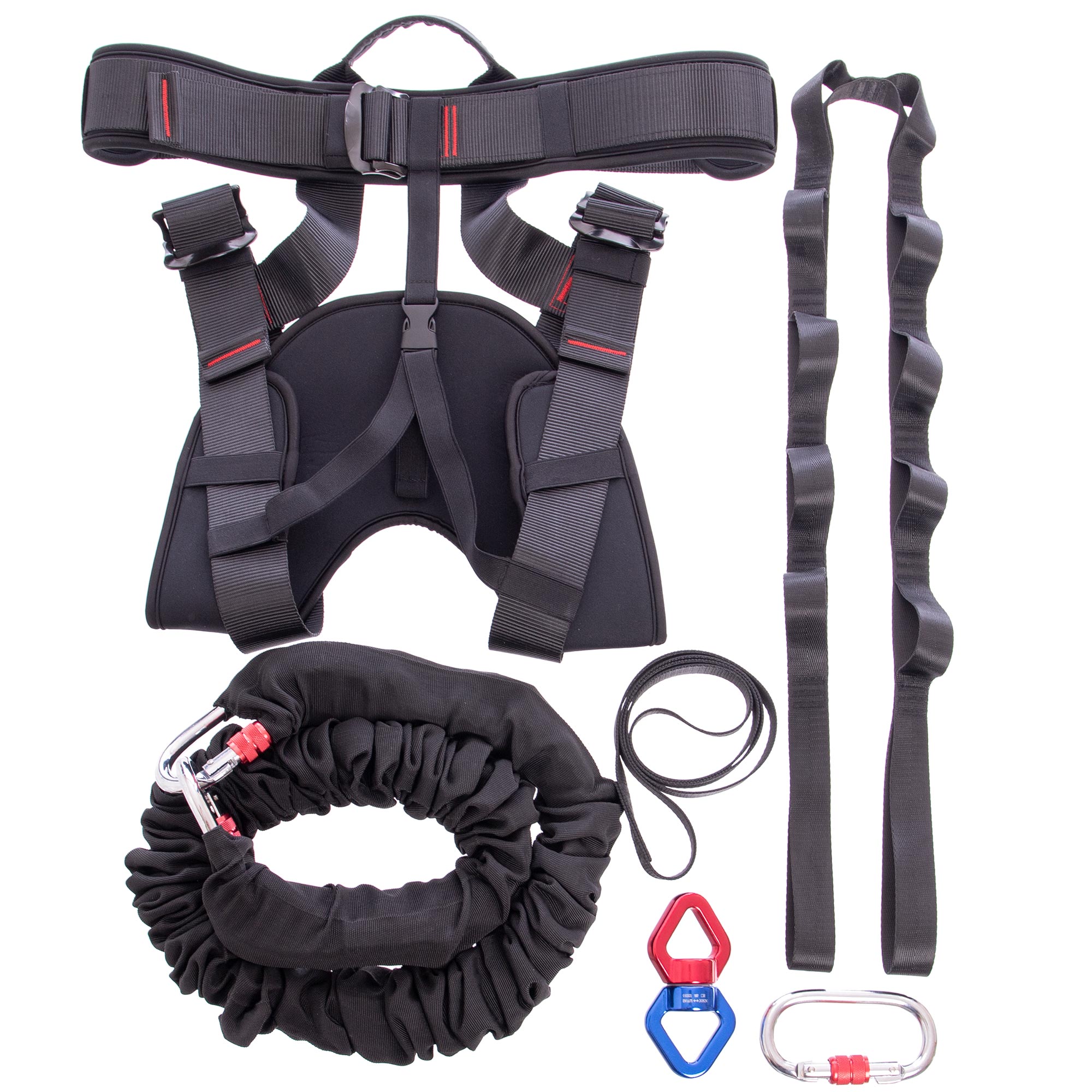 

Тренажер для банджи фитнес Bungee FI-6900, Черный