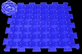 Коврик акупунктурный массажный Олви Лотос 4 элемента (OL1281055947) - Фото №4