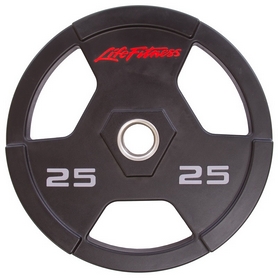 Диск олимпийский полиуретановый с хватом Life Fitness (SC-80154-25), 25кг - Фото №2