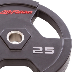 Диск олимпийский полиуретановый с хватом Life Fitness (SC-80154-25), 25кг - Фото №3