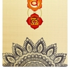 Килимок для йоги (йога-мат) джутовий двошаровий Record (FI-7157-1) - Мандала Чакри, 3мм - Фото №4